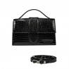 Geanta dama de umar 028g 01 croco lac negru