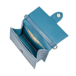 Női válltáska 028g 01 croco kék