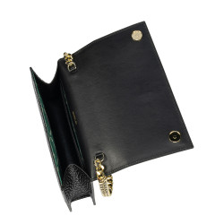 Geanta dama de umar 029g croco lac negru