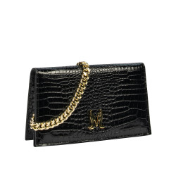 Geanta dama de umar 029g croco lac negru