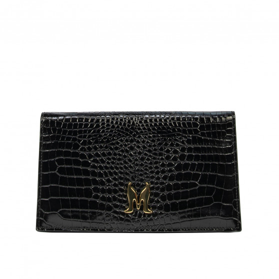 Geanta dama de umar 029g croco lac negru