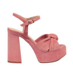 Sandale dama 1310 rosa velur