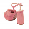 Sandale dama 1310 rosa velur