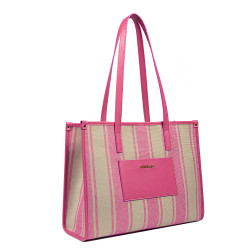 Geanta dama de plaja 031g roz barbie combinat