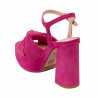 Sandale dama 1310 rosa velur 01