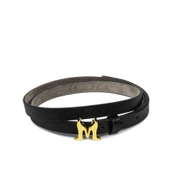Curea dama 42m negru presat