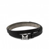 Curea dama 42-1m negru presat