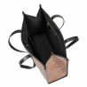 Geanta dama de plaja 031g motiv roz combinat