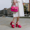 Geanta dama de mana 022g fuxia combinat lifestyle