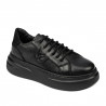 Pantofi sport dama 6077 negru combinat