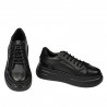 Pantofi sport dama 6077 negru combinat