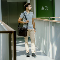 Elegáns férfi cipő 972 fekete florantic kombinált