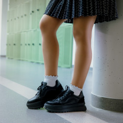 Női sportcipő 6074 fekete kombinált lifestyle