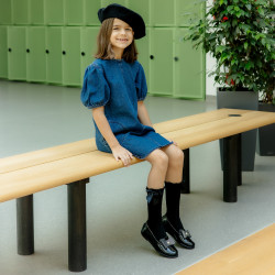 Gyerekcipő 2008 fekete lakk lifestyle