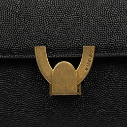 Női válltáska 032g fekete kaviár