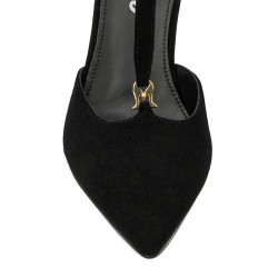 Pantofi eleganti dama 1323 negru velur