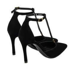 Pantofi eleganti dama 1323 negru velur