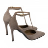 Pantofi eleganti dama 1323 nisip velur
