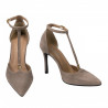 Pantofi eleganti dama 1323 nisip velur