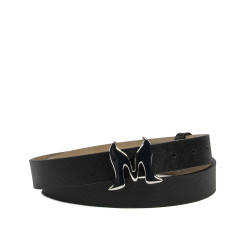 Curea dama 41m negru presat