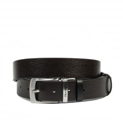 Curea barbati 71b bicolor biz negru+biz maro