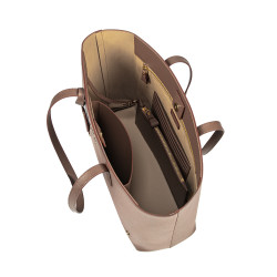 Női váll táska 030g cappuccino saffiano