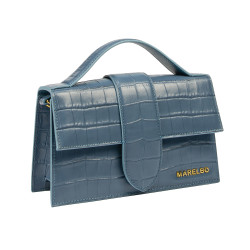 Geanta dama de umar 028g croco albastru