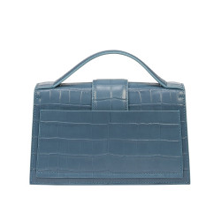 Geanta dama de umar 028g croco albastru