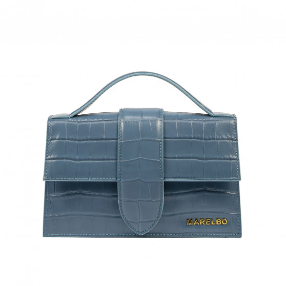 Geanta dama de umar 028g croco albastru