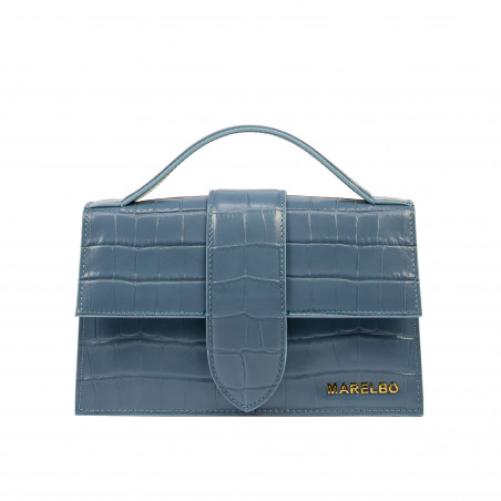 Geanta dama de umar 028g croco albastru