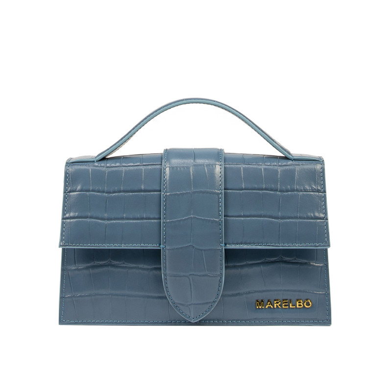 Geanta dama de umar 028g croco albastru