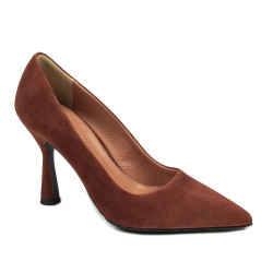 Pantofi eleganti dama 1322 coniac antilopa