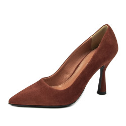 Pantofi eleganti dama 1322 coniac antilopa
