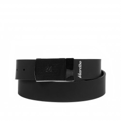 Curea barbati 62b bicolor biz albastru+negru mat