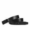 Curea barbati 62b bicolor biz negru+negru mat