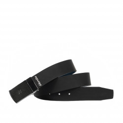 Curea barbati 62b bicolor biz albastru+negru mat
