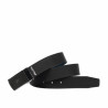 Curea barbati 62b bicolor biz albastru+negru mat