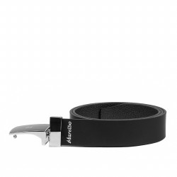 Curea barbati 62b bicolor biz negru+negru mat
