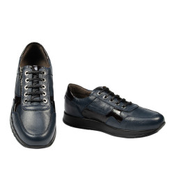 Pantofi casual/sport  barbati 916 indigo combinat