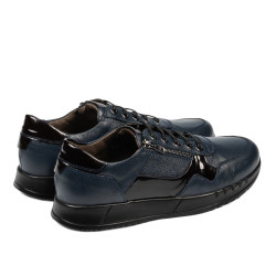 Pantofi casual/sport  barbati 916 indigo combinat