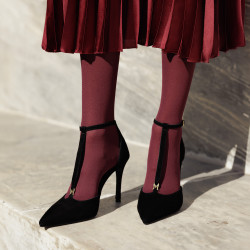 Pantofi eleganti dama 1323 negru velur