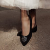 Balerini dama 1313 negru velur lifestyle