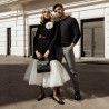 Balerini dama 1313 negru velur lifestyle