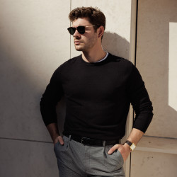 Curea barbati 70b negru lucios lifestyle