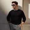 Curea barbati 70b negru lucios lifestyle
