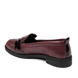 Pantofi casual/eleganti  dama 6037 bordo sidef combinat