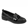 Pantofi casual/eleganti dama 6037 negru sidef combinat