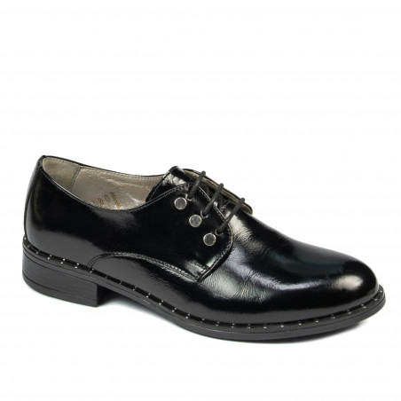 Pantofi casual dama 6020 lac negru