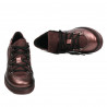 Pantofi casual dama 6026 bordo sidef combinat