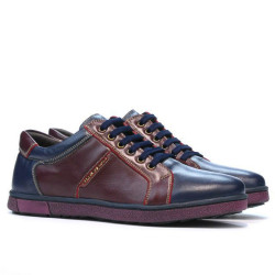 Pantofi sport barbati 849 indigo+bordo